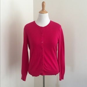 Pink Cardigan Sweater Size Large